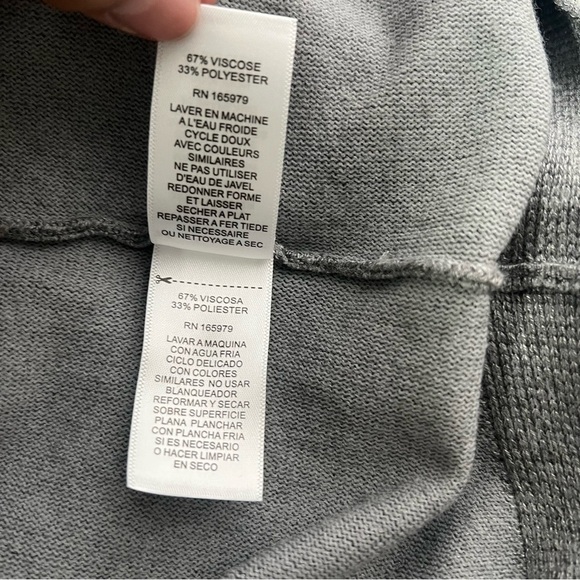 Melissa Paige Women’s Large Heather Gray Crew Neck Dolman Sleeve Sweater NWOT - Picture 10 of 11